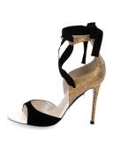 Crystal Lace-Up 105mm Sandal