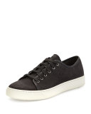 Austin Leather Low-Top Sneaker, Black 