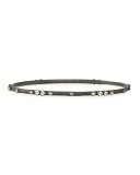 Midnight Lacy White Sapphire Bangle