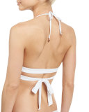 La Playa Wrap Bikini Top, Moonlight White