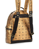 Dual Stark Small Backpack, Gold