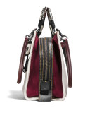 Rogue Patchwork-Handle Tote Bag, Black Copper/Chalk