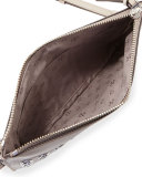 Block-T Grommet Mini Crossbody Bag, French Gray