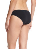 Solid Hipster Swim Bottom, Black