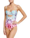 Soundwave One-Piece Swimsuit, Cartagena Floral