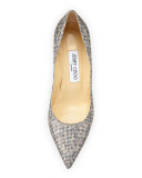 Aza Glitter Kitten-Heel Pump