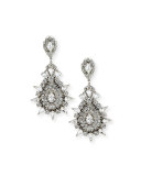 Austrian Crystal Starbust Drop Earrings