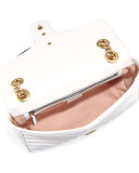 GG Marmont Small Matelassé Shoulder Bag, White