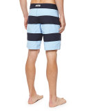 Octant Striped Boardshorts, Blue