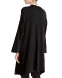 Cashmere Blanket Coat Cardigan, Black