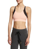 Zip-It-Up Mesh Panel Sports Bra