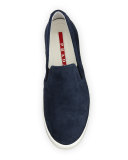 Suede Skate Sneaker, Oltremare