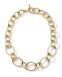 18K Glamazon Multi-Oval Shape Necklace, 18"