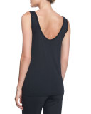 Thomaston Scoop-Neck Tank, Black