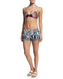 Utopia Printed Bralette Swim Top