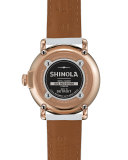 Runwell Rose Golden Watch with Alligator Strap, 41mm
