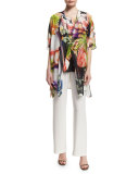 Alfresco-Print Jersey Layering Tank Top