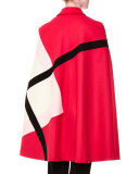 A-line Argyle Cape, Red