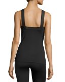 X Mesh-Trim Performance Tank, Black