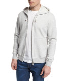 Zip-Up Spa Hoodie, Charcoal