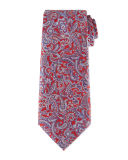 Paisley-Print Silk Tie