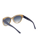 Plastic Cat-Eye Sunglasses