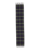 Arran Tartan Cashmere Muffler Scarf, Lady Dunmore