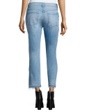 The Relaxed Skinny Cropped Jeans, Cool Cloudy Blue