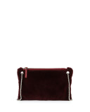 Happy Hour 7 Mink Shoulder Bag, Berry Red