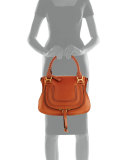 Marcie Medium Satchel Bag, Tan