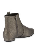 Wiley Leather Ankle Boot, Pewter