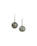 Tahitian Pearl & Diamond Drop Earrings