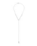 Pearl-Beaded Lariat Necklace