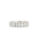 18K White Gold Expanding Baguette Diamond Ring