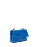 Baby Olimpia Intrecciato Shoulder Bag, Cobalt