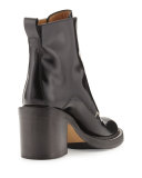 Shelby Runway Leather Bootie, Black