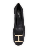 Ramzi Laser-Cut Bow Pump, Black