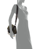 Quilted Nylon Hunting Shoulder Bag, Olive Green (Militare)