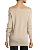 Cashmere Off-the-Shoulder Sweater