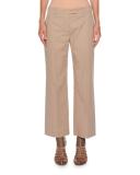 Boy Straight-Leg Cropped Pants, Light Taupe