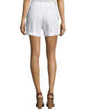 Linen-Blend Shorts