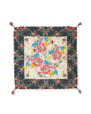 Tropical Floral-Print Silk Scarf