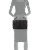Monogram Collège Large Chain Shoulder Bag, Black