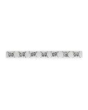 GucciGhost Tie Bar, Silver