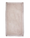 Violante Lace-Trim Cashmere-Blend Scarf, Beige