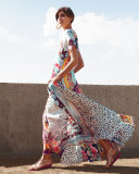 Printed Georgette Maxi Dress