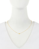 Lips 14K Gold-Plated Necklace with Diamond