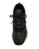 Men's 247 Luxe Trainer Sneaker, Black/Brown
