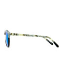 St. Louis Round Mirrored Sunglasses, Light Beige