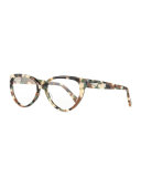Cannes Cat-Eye Plastic Fashion Glasses